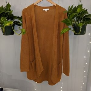 Rust orange cardigan